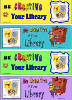 Be Creative at your Library bookmarks