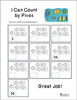 thumbnail counting by fives worksheet