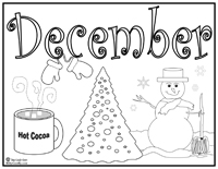 Click image to download and print November themed coloring page