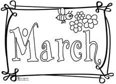 Click image to print March coloring page