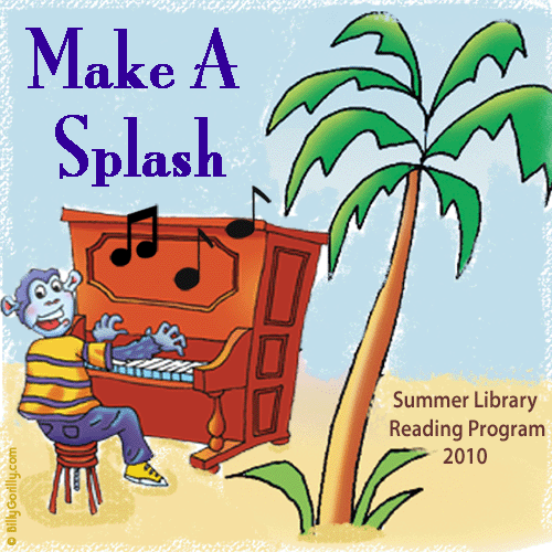 Click to listen to free promo. version of Billy Gorilly's "Make A Splash" song. You can use to promote your library program.