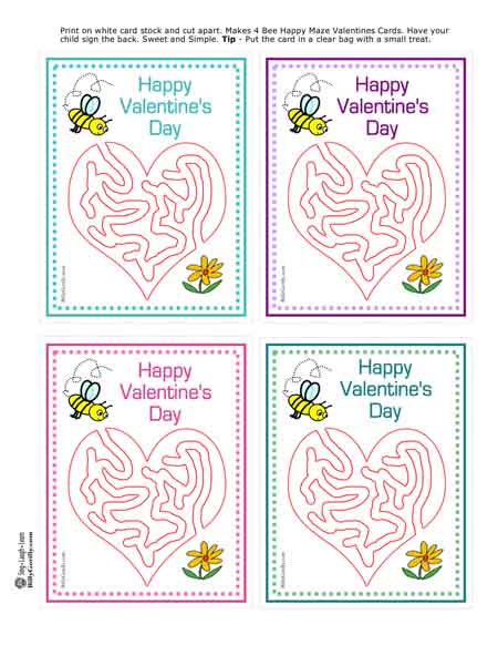 Kids Valentine Card Template Sing Laugh Learn