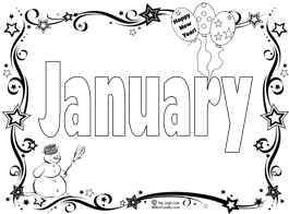 Start the New Year with a January Coloring Page & Song | Sing Laugh Learn