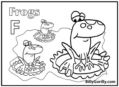 Thumbnail of Frogs Coloring Page