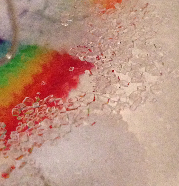 Borax crystal rainbow