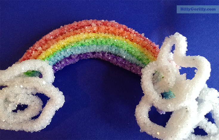 How to make a borax crystal rainbow