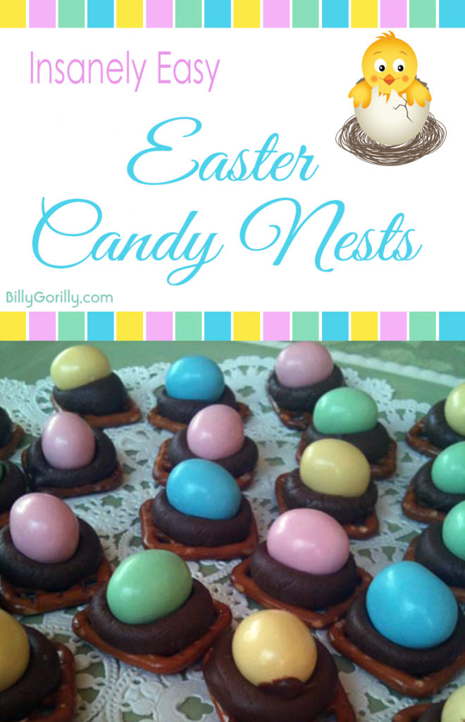 Insanely Easy Easter Candy Nests
