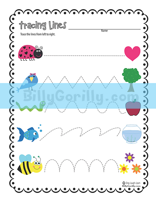 Line Tracing Worksheet