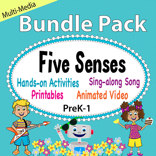 Get the Video, Song, and Five Senses Printables