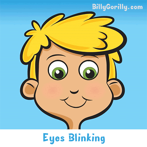 Sense of sight Boy and Girl Blinking